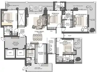 Indiabulls 3.5 BHK